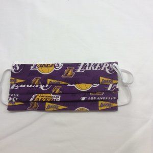 Hand Crafted Face Mask Adult Los Angeles Lakers Purple/Gold Unisex Face Mask